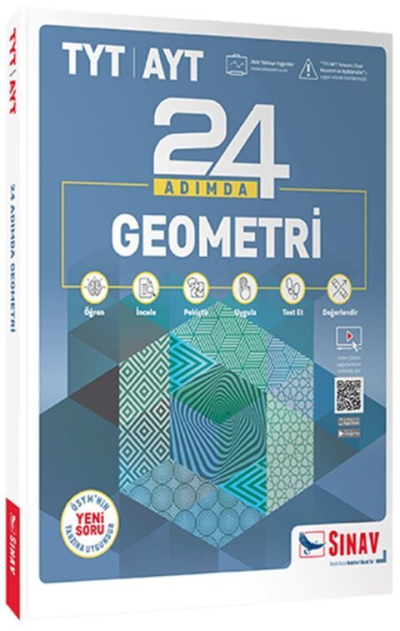 TYT AYT Geometri 24 Adımda Konu Anlatımlı Soru Bankası Sınav Yayınları FotokoPink