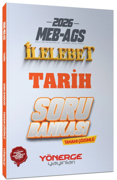 2026 MEB-AGS Tarih İlelebet Soru Bankası Çözümlü Yönerge Yayınları FotokoPink