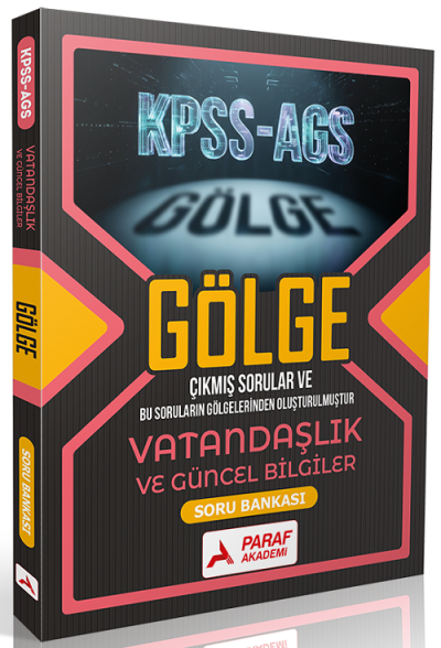 2026 KPSS MEB-AGS Vatandaşlık ve Güncel Bilgiler Gölge Soru Bankası Paraf Akademi Yayınları FotokoPink