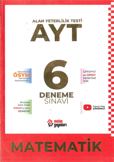 AYT Matematik 6 Deneme Sınavı