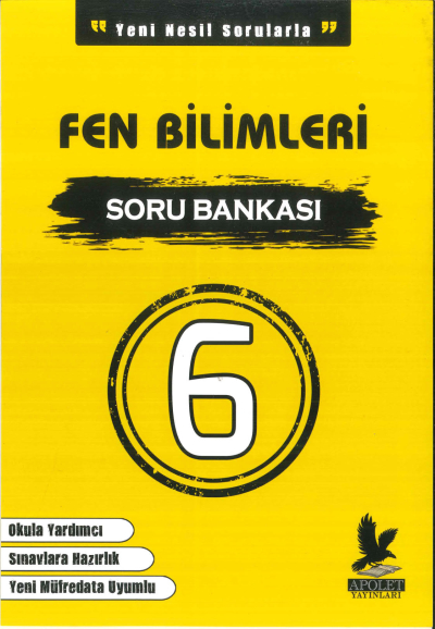 6.SINIF FEN BİLİMLERİ SORU BANKASI Apolet Yayınları FotokoPink