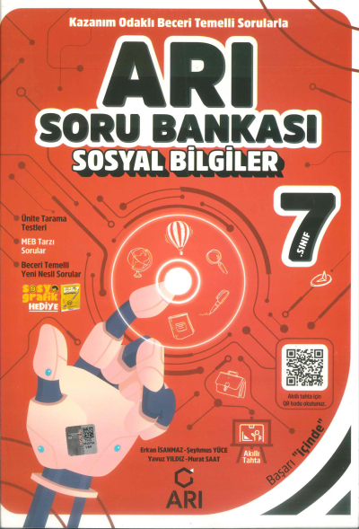 7. Sınıf Sosyal Bilgiler Arı Soru Bankası Arı Yayıncılık FotokoPink