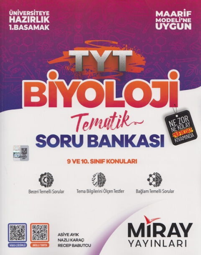 TYT Biyoloji Maarif Model Tematik Soru Bankası Miray Yayınları FotokoPink