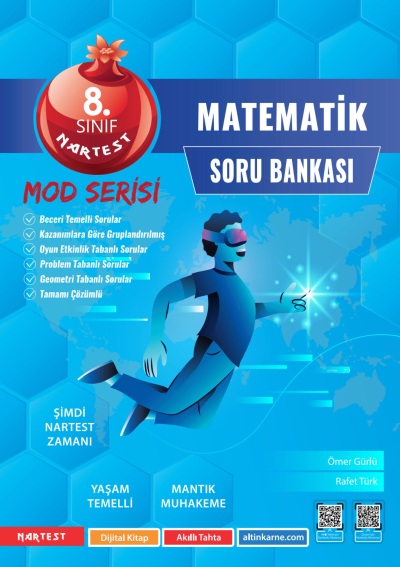8. Sınıf Mod Matematik Soru Bankası Nartest Yayınları FotokoPink