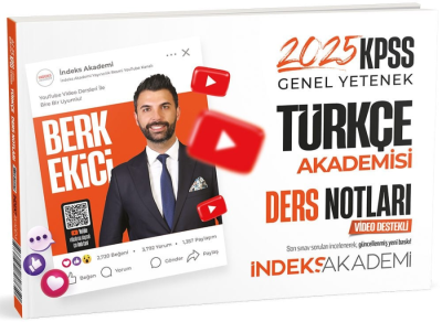 İndeks Akademi 2025 KPSS Türkçe Akademisi Video Ders Notları