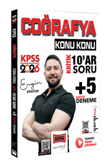 2026 KPSS Coğrafya Konu Konu Kritik 10 ar Soru +5 Kritik Deneme Yargı Yayınları FotokoPink
