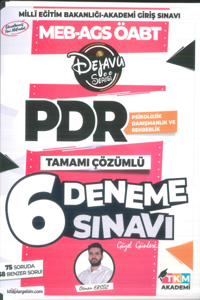 2025 ÖABT Psikolojik Danışmanlık ve Rehberlik DEJAVU 6 Deneme Çözümlü - Osman Avni Ersöz TKM Akademi FotokoPink