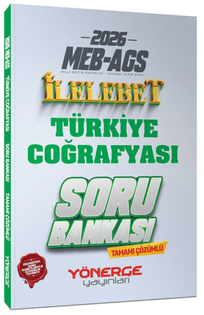 2026 MEB-AGS Türkiye Coğrafyası İlelebet Soru Bankası Çözümlü Yönerge Yayınları FotokoPink