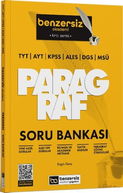 Kral Serisi Benzersiz Paragraf Soru Bankası Benzersiz Akademi Yayınları