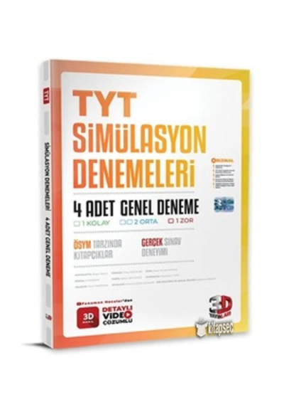 TYT SİMÜLASYON 4 ADET GENEL DENEME