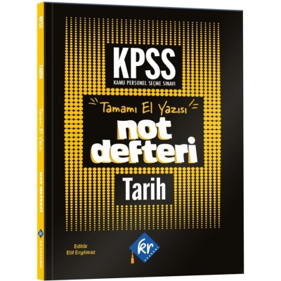 KPSS GY-GK Tarih Konu Anlatımlı Not Defteri KR Akademi Yayınları FotokoPink