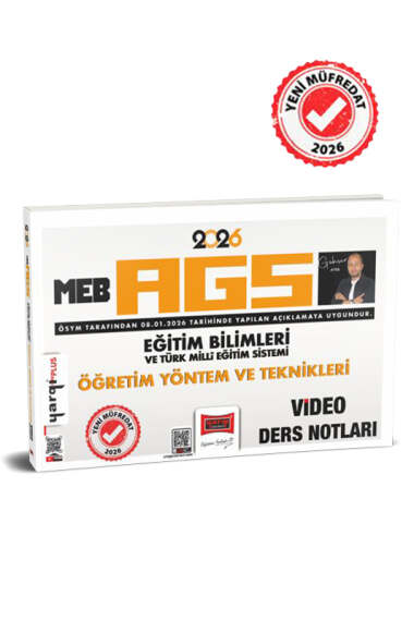 2026 MEB-AGS Eğitim Bilimleri ve Türk Milli Eğitim Sistemi Öğretim Yöntem ve Teknikleri Video Ders Notları Yargı Yayınları FotokoPink