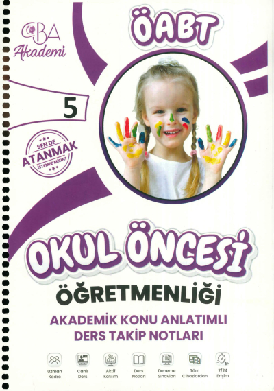 ÖABT OKUL ÖNCESİ ÖĞRETMENLİĞİ AKADEMİK KONU ANLATIMLI DERS TAKİP NOTLARI 5. KİTAP FotokoPink