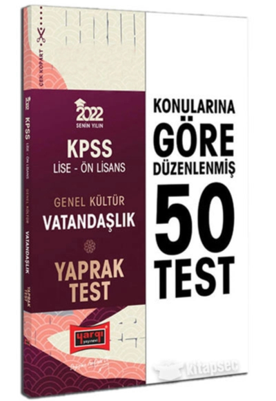 KPSS Lise Ön Lisans Genel Kültür Vatandaşlık Yaprak Test FotokoPink