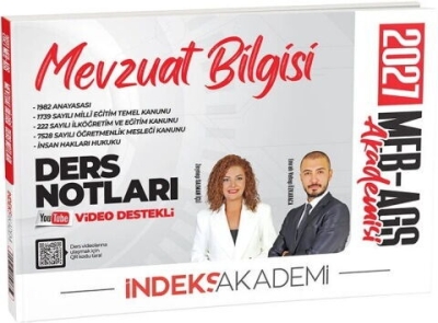 MEB-AGS Akademisi Mevzuat Bilgisi Video Ders Notları İndeks Akademi Yayıncılık FotokoPink
