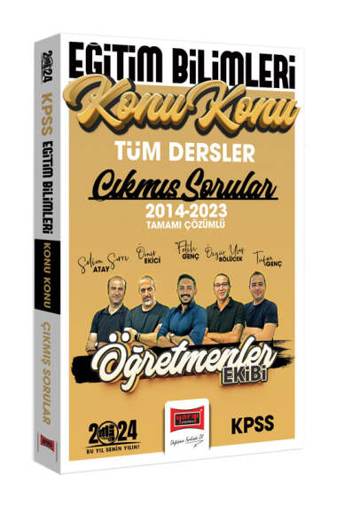 2024 KPSS Eğitim Bilimleri Öğretmenler Ekibi Tüm Dersler Tamamı Çözümlü Son 10 Yıl Konu Konu Çıkmış Sorular (2014-2023) FotokoPink