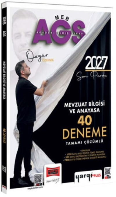 MEB-AGS Mevzuat Bilgisi ve Anayasa 40 Deneme Çözümlü Yargı Yayınları FotokoPink