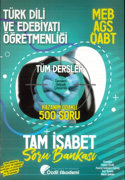 ÖABT MEB-AGS Türk Dili ve Edebiyatı Öğretmenliği Tam İsabet 500 Soru Bankası Çözümlü Özdil Akademi Yayınları FotokoPink