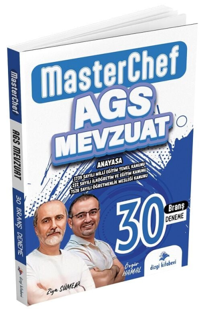 2025 MEB-AGS Mevzuat MasterChef 30 Deneme Çözümlü Dizgi Kitap FotokoPink