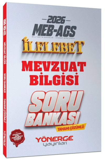 2026 MEB-AGS Mevzuat Bilgisi İlelebet Soru Bankası Çözümlü Yönerge Yayınları FotokoPink