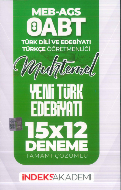 2025 ÖABT MEB-AGS Türk Dili Edebiyatı-Türkçe Yeni Türk Edebiyatı 15x12 Deneme Çözümlü İndeks Akademi Yayıncılık FotokoPink