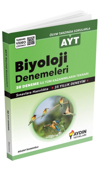 AYT Biyoloji 30 Deneme Aydın Yayınları FotokoPink