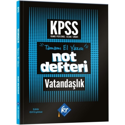 KPSS Vatandaşlık Konu Anlatımlı Not Defteri KR Akademi FotokoPink