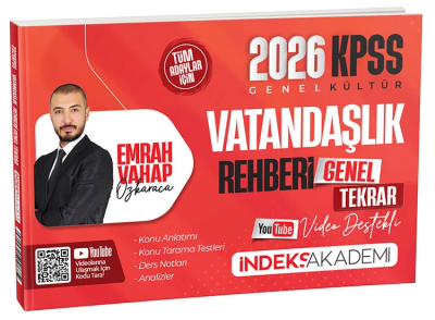 2026 KPSS Vatandaşlık Rehberi Video Destekli Genel Tekrar İndeks Akademi Yayıncılık FotokoPink