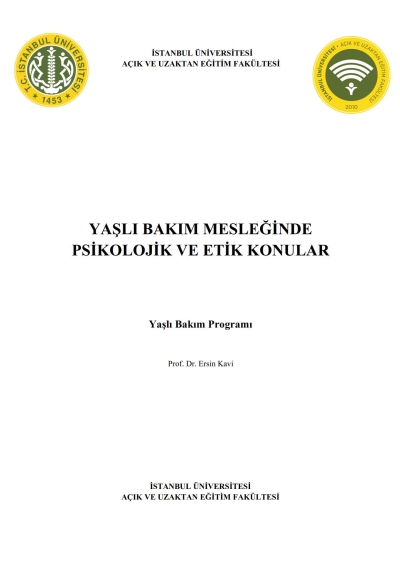Yaşlı Bakım Mesleğinde Psikolojik ve Etik Konular FotokoPink