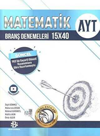 AYT Matematik 15 x 40 Branş Denemeleri Bilgi Sarmal Yayınları FotokoPink