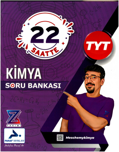 TYT 22 Saatte Kimya Soru Bankası PRF Paraf Yayınları