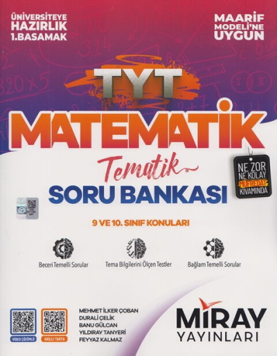 TYT Matematik Maarif Model Tematik Soru Bankası Miray Yayınları FotokoPink