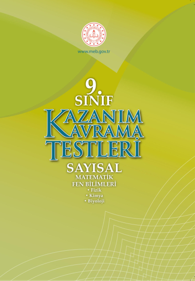 9. Sınıf Kazanım Kavrama Testleri (Sayısal)