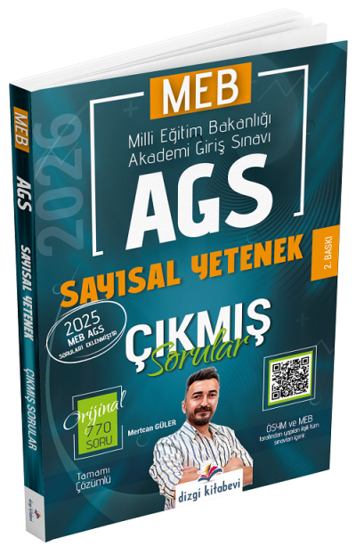 2026 MEB-AGS Sayısal Yetenek Çıkmış Sorular Çözümlü Mertcan Güler Dizgi Kitap FotokoPink