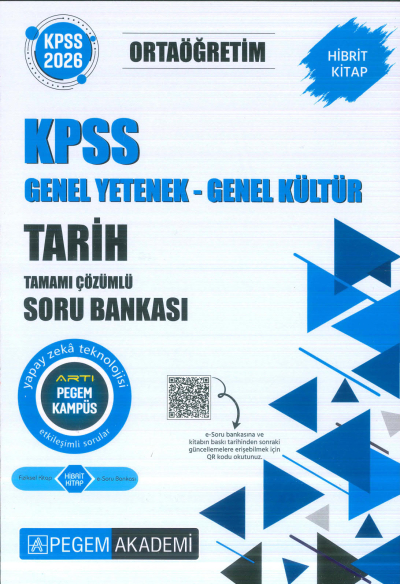 Ortaöğretim KPSS Tarih Tamamı Çözümlü Soru Bankası Pegem Akademi FotokoPink