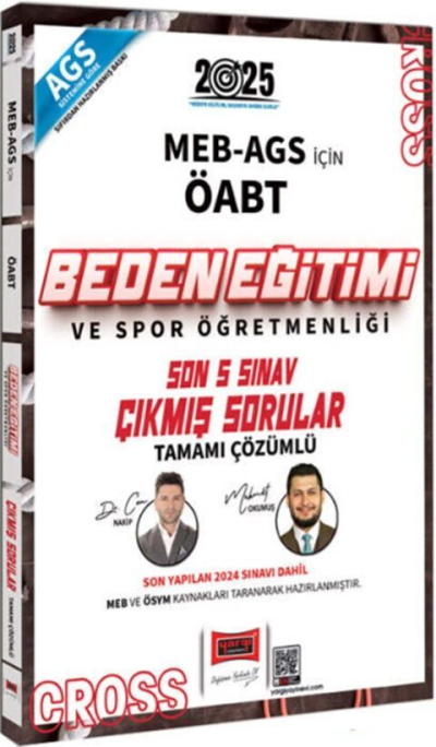 2025 ÖABT MEB-AGS Beden Eğitimi Öğretmenliği CROSS Çıkmış Sorular Son 5 Sınav Çözümlü Yargı Yayınları