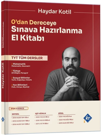 Haydar Kotil 0'dan Dereceye TYT Tüm Dersler Sınava Hazırlanma El Kitabı KR Akademi Yayınları FotokoPink