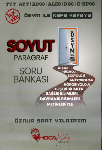 SOYUT PARAGRAF ÖSYM ile KAFA KAFAYA SORU BANKASI ÖZNUR SAAT YILDIRIM FotokoPink