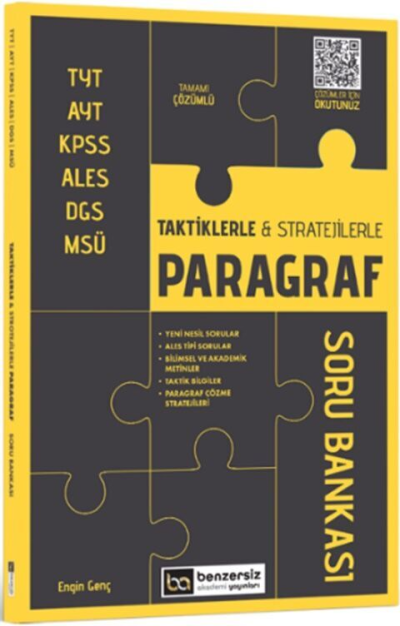 Taktiklerle ve Stratejilerle Paragraf Soru Bankası Benzersiz Akademi Yayınları FotokoPink