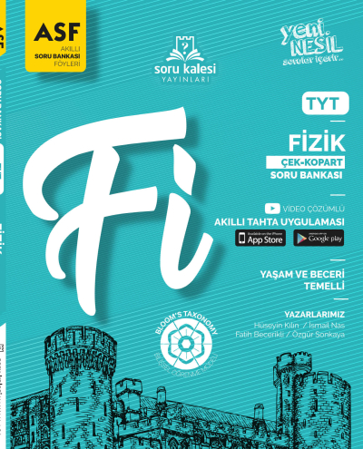 TYT Fizik Çek Kopart Akıllı Soru Bankası Föyü Soru Kalesi Yayınları FotokoPink