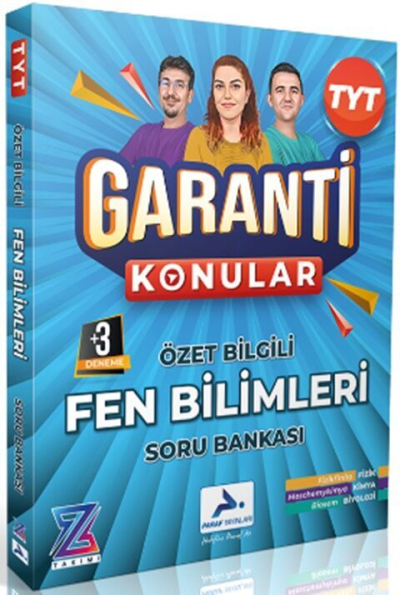 Z Takımı TYT Fen Bilimleri Garanti Konular Soru Bankası Paraf Yayınları FotokoPink
