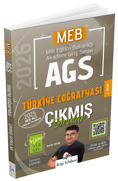 2026 MEB-AGS Türkiye Coğrafyası Çıkmış Sorular Çözümlü Kazım Sayın Dizgi Kitap
