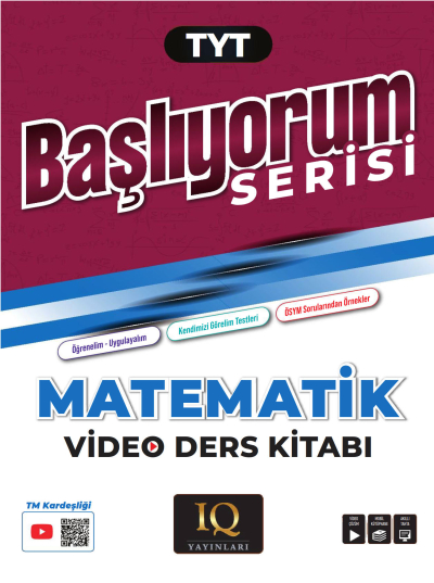 TYT Matematik Soru Bankası - Başlıyorum Serisi IQ Yayınları FotokoPink