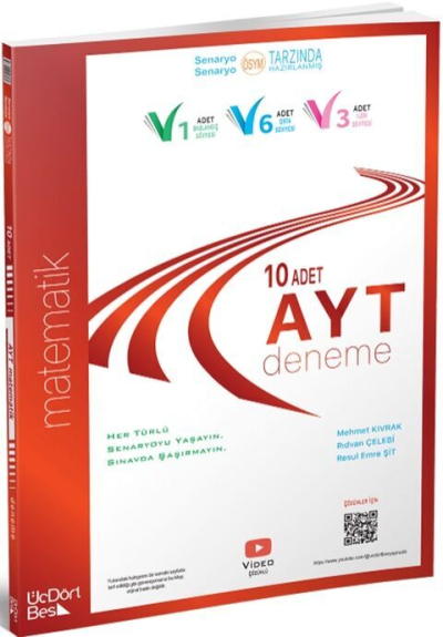 Model AYT 10 lu Matematik Deneme Üç Dört Beş Yayınları FotokoPink