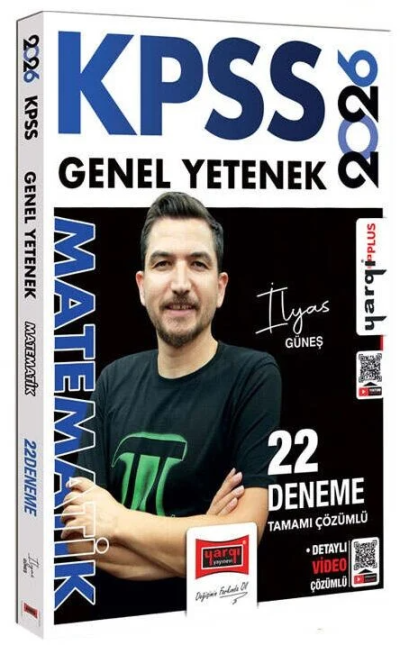 2026 KPSS Genel Yetenek Tamamı Çözümlü Matematik 22 Deneme (İlyas Güneş) Yargı Yayınları