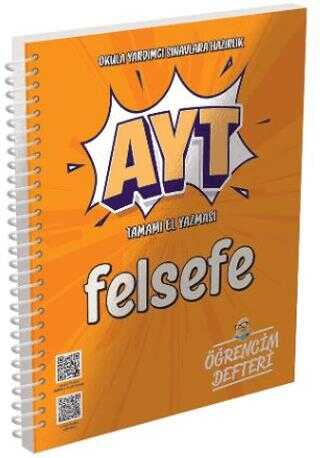 AYT Felsefe Öğrencim Defteri Murat Yayınları