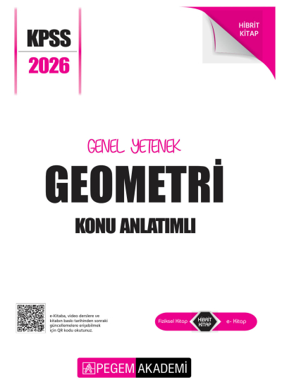 GEOMETRİ 2026 KPSS Genel Yetenek Genel Kültür Lisans Konu Anlatımlı Modüler Set Pegem Yayınları FotokoPink