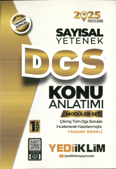 YEDİİKLİM DGS SAYISAL KONU ANLATIM 2025