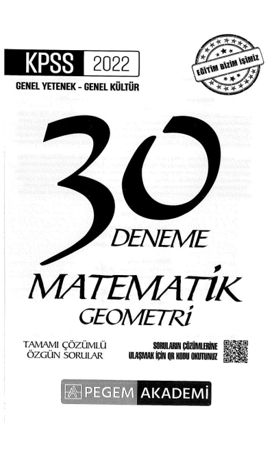 30LU MATEMATİK ÇÖZÜMLÜ DENEME FotokoPink