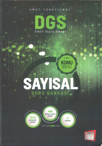 UMUT TÜRKYILMAZ DGS SAYISAL KONU ÖZETLİ SORU BANKASI FotokoPink